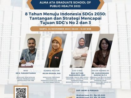 8 Tahun Menuju Indonesia SDGs 2030: Tantangan dan Strategi Mencapai Tujuan SDG’s No 2 dan 3