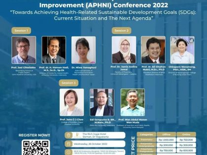 APHNI 2022:”Towards Achieving Health-Related Sustainable Development Goals (SDGs): Current Situation & The Next Agenda”