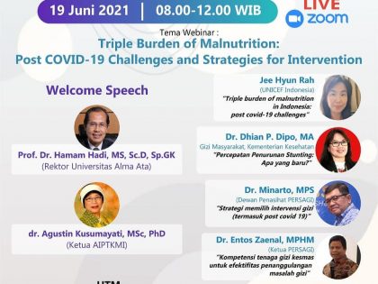 “Webinar Series” #1 : Post Covid-19 Challenges and Strategies for Intervention